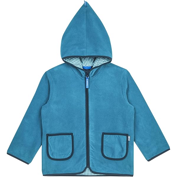 Finkid Paukku Fleecejacke Navy - Zip-In Kompatible Kinderjacke Größe 120-130