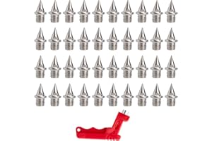NTCL Niuhong 40 Pcs Pointe Chaussures Sport Épines Remplacement Pointes Champ Chaussures d'Extérieur Entraînement Clé à Pointes Stinger Vis Petit Haies Saut En Hauteur Sprint Athlétisme Saut En Longueur