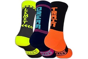 LCTT Chaussettes de Sport Techniques Compressives, Conçues Pour la Haute Performance Dans la Pratique Sportive de la Course à Pied, du Cyclisme, du CrossFit, du Gymnase, Coolmax.