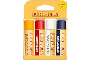 Burt's Bees Best Of Burts Ensemble de baume à lèvres hydratant pour unisexe 4 x 0,15 oz