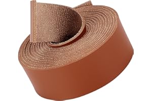 GORGECRAFT 2mX25mm Tiras de Encaje de Cuero Marrón Mate Cordón de Cuero Plano, Correa Enrollable, Envoltura de Cinturón, Suministros de Cuero de Un Solo Lado, Cordón de Imitación para Manualidades