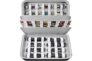 ALKOO Knife Display Case for Pocket Knifes, Knives Displaying Storage Box and Carrying Organizer Holds up to 44+ Folding Knife for Survival, Tactical, Outdoor, EDC Mini Knife (Only Case) (Partitions)