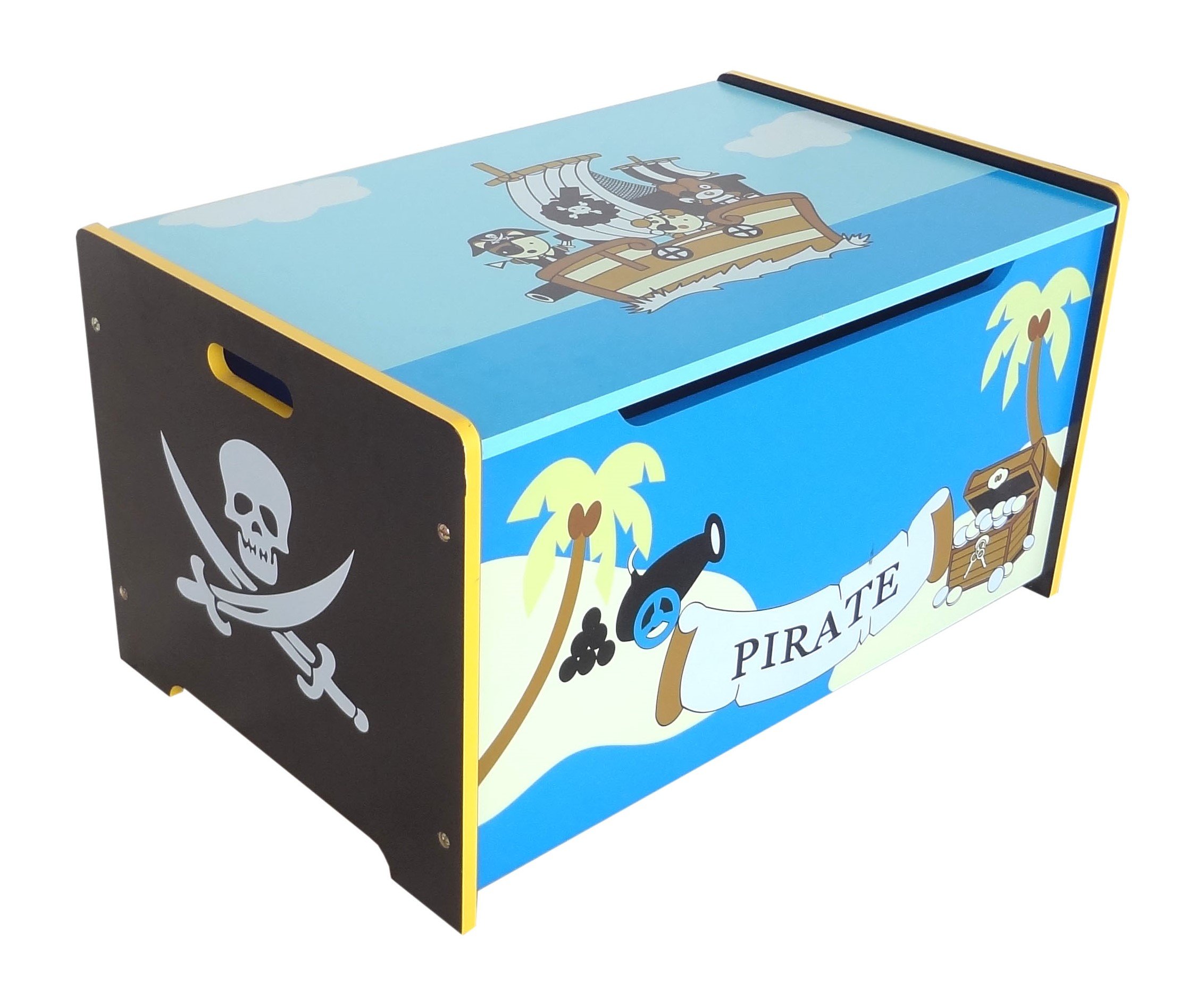 Bebe Style Children's Pirate Treasure Chest Toy Box
