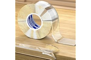 ZOMPAGO Clear Soft Edge Protector Strip,Strong Adhesive Furniture Strip 4m(L) x 5cm(W), Transparent Corner & Edge Guard for Baby Proofing,Safety Bumpers for Cabinets,Tables,Walls,Beds,Kitchen