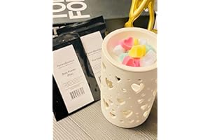 FLAVIA'SBOUTIQUE 20 x Heart Wax Melts Mini Soy Wax Melts High Scented Melts 100% Soy Natural Wax Melts (Citronella)