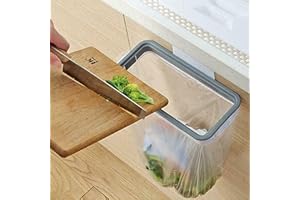 GENERIC UK Emporium Removable Attach-A-Trash Hanging Bag Holder, Under Counter BIN, Sturdy and Removable Recycling Bin, trash bin with Rectangular Shape, Home Kitchen Rubbish Waste Bin.