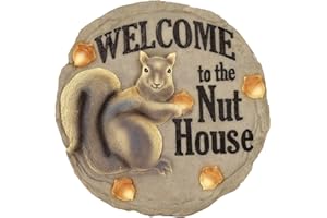 Spoontiques - Garden Décor - Nut House Stepping Stone - Decorative Stone for Garden