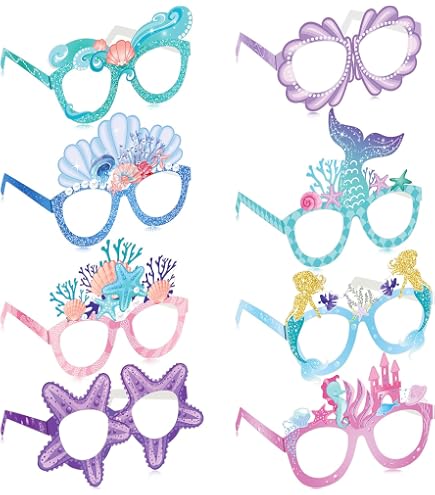GOMETY Lot De 4 Lanternes Papier Méduses Sirène – Décoration Anniversaire Océan Sous La Mer Fille