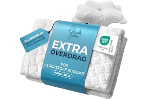 GLÜCKSTOFF® Örngott för Ergonomisk Kudde [MED KYL- OCH VÄRMEEFFEKT] av Bambufiber och Spandex