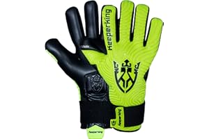 ‎KEEPERKING Keeperking Torwarthandschuhe für Erwachsene Fußballhandschuhe Herren Innennaht Profi Premier Grip 4mm Fester Sitz Unisex Jonior mehrere Größe und Farben