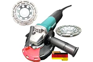 Betongslipset, Makita vinkelslip + WM-sugkåpa + 2 x premium-diamantslipskålar