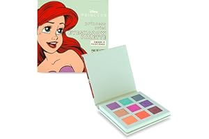 MAD BEAUTY. Paleta de Sombras de Ojos Pop Princess Ariel Mini: Explora tonos encantadores inspirados en Ariel con esta adorable y compacta paleta de sombras de ojos.