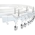 NeatiEase Ceiling Curtain Track, Curved Curtain Rail, Flexible Curved Ceiling Track for Curtains, RV Curtain, Shower Curtain, Hospital Curtain Track System, Room Divider (16FT)
