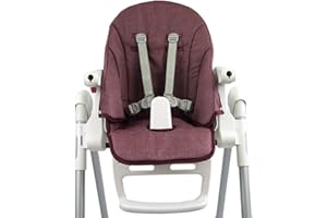 BAMBINIWELT BY RAFAEL K. Housse de rechange Bambiniwelt - Compatible avec Peg Perego Prima Pappa ZERO3 & SIESTA (bordeaux chiné)