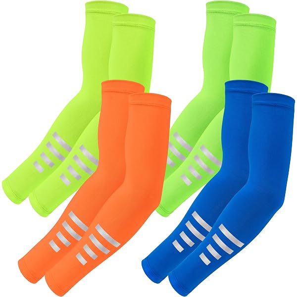 Maniche Braccio Anti-UV Teogneot - 12 Paia Colorate Protezione Solare UPF 50+