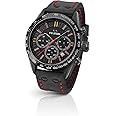 TW Steel Unisex Adult Chronograph Quartz Watch with Leather Strap TW987