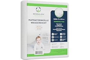 Sensalou Matratzenbezug Reissverschluss Encasing für Allergiker - 70 x 140 cm