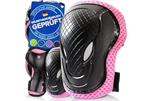 ‎LIEBKERN Liebkern Knieschoner Kinder - Ab 2 Jahre - Sicherheitsgeprüft und Komfortabel - Robuste Inliner Schoner - Protektoren Set Kinder - Knie und Ellenbogenschützer Kinder