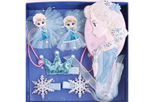 wopin Frozen Hair Accessories 6PCS Disney Children Hairpin Princess Dress Up Accessories Kids Hair Accessories Clip Accessories for Toddlers Girls Women Comb set