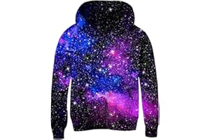 Aideaone dziecięca, polarowa bluza z kapturem z nadrukiem 3D, dla chłopców i dziewczynek, sweter, pulower, bluza z kieszenią typu kangur