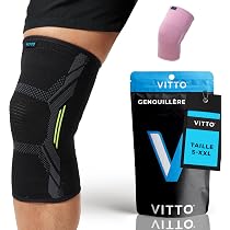 Genouillères En Bambou - Lot De 2 | Élastiques, Respirantes | Pour Sport, Course, Cyclisme, Soutien Léger - 11