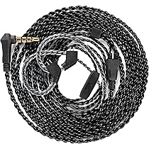 Linsoul Tripowin Zonie IEM-kabel,16 Core Silver Plated Oortelefoon Opgewaardeerde Snoeren,1.25m SPC In Ear Monitor Kabel voor 7hz Zero:2 Orchestra Lite Cadenza Supermix4(2pin 0.78 mm,2.5mm)(Mosgroen