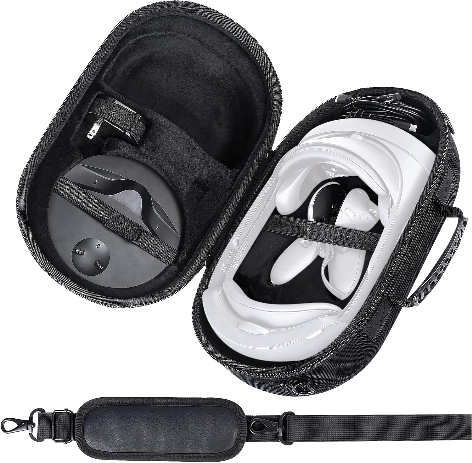 Aenllosi Hard Carrying Case for Meta Quest Pro/Meta Quest 3 All-in-One VR Headset, Only Case(Black)