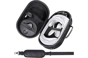 Aenllosi Housse Étui Case pour Meta Quest Pro/Meta Quest 3 Casque de Réalité Virtuelle VR Boîtier Sac(Sac Seulement)(Noir)