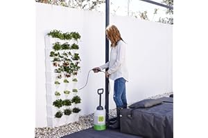 minigarden Vertical Kitchen Garden pour 24 Plantes, Comprend Le kit d’arrosage Goutte-à-Goutte, Autoportant ou Fixé au Mur, Long Cycle de Vie (Blanc)