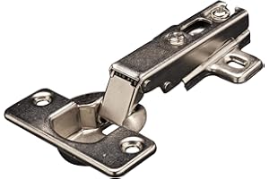 SYSTEM HOLZ S.R.L. Kit 10 Cerniere Made in Italy per mobili con ante in legno, acciaio nichelato