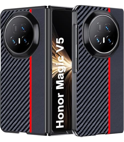 COQUE Hoesje voor Honor Magic V5 hoes met gehard glas, scharnierend opvouwbaar allesomvattend hoesje, opvouwbare telefoonhoes voor Honor Magic V5-titaniumgrijs
