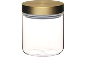 MASTER CLASS MasterClass Barattolo ermetico in vetro per alimenti con coperchio in ottone, 700 ml (1,25 pts)