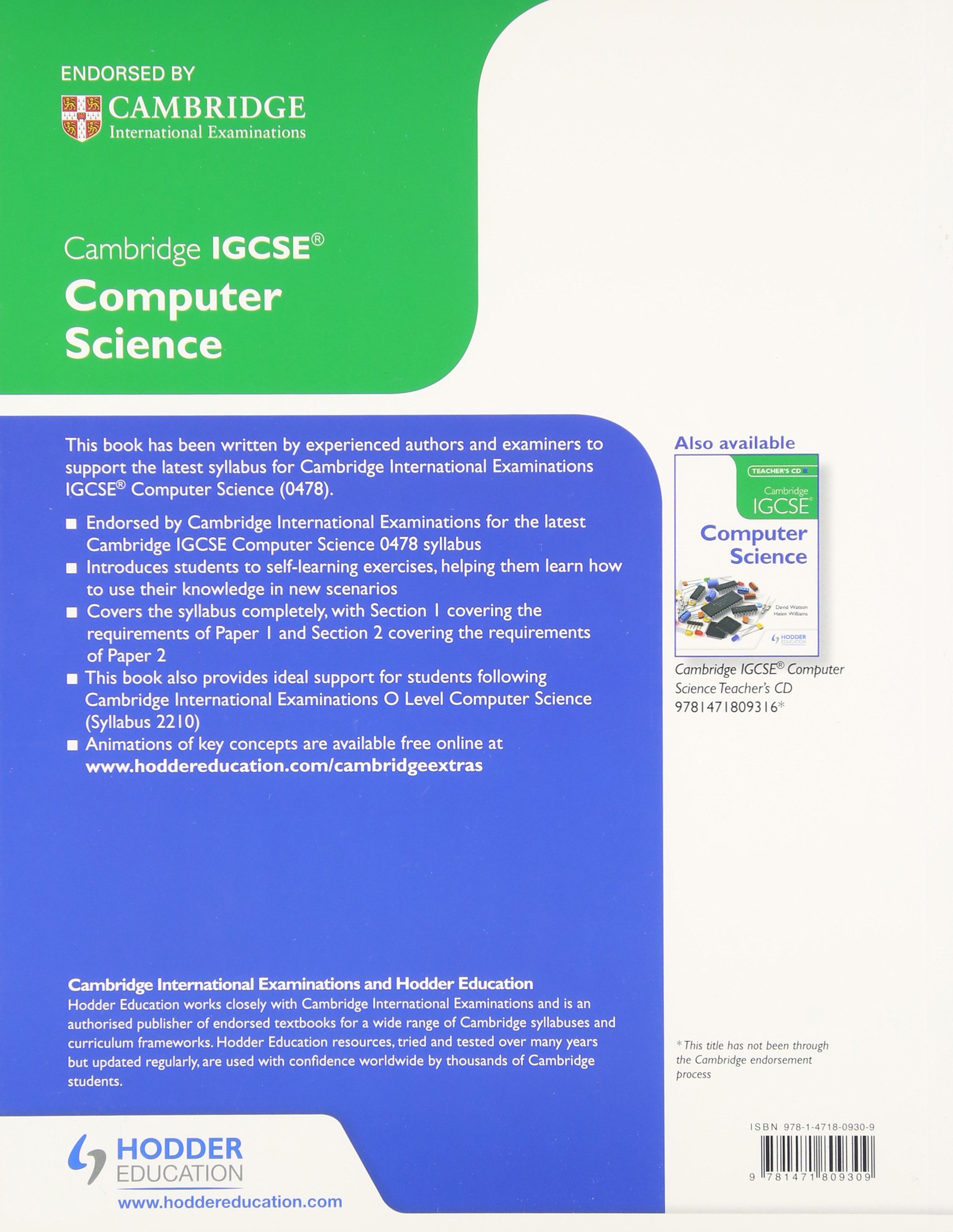 Cambridge IGCSE Computer Science colleges.co.uk