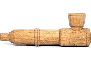 SPIRITPIPES BY CALUMET EST 2015 Calumet Mini sifflet en Bois de hêtre (Embout étroit) – 100% Bois – Fabriqué à la Main en Allemagne – avec Tamis de Suspension, Filtre à Charbon Actif et boîte en métal