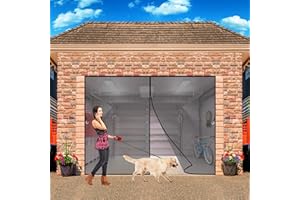 AMZBSGD Porte Moustiquaire Magnétique Rideau Mailles 210x235 cm Anti Moustique Mouche Fermeture Automatique Aimant avec Bande Sratch Empêche de Passer Bestioles pour Fenêtre, Balcon - Noir H