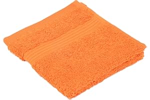 Gözze - New York Essuie-Mains, Lot de 4, Doux et absorbant, 100% Coton, 30 x 30 cm - Orange