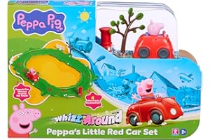 Peppa Pig Whizz Around Peppa’s Little Red Car Set, Motorised Vehicles, Track Toys, Pre-school Toys