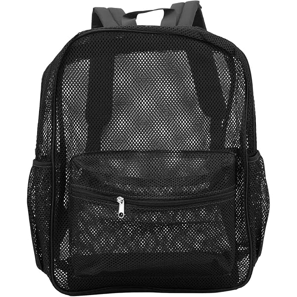 Sac à Dos Filet Transparent En Polyester - Léger, Lavable, Grand Capacité, Pour Plage, Natation, Shopping, Voyage, Sport