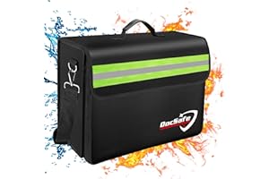DOCSAFE Caja organizadora de documentos ignífuga con múltiples bolsillos, bolsa de almacenamiento de gran capacidad, bolsa organizadora para dinero en efectivo, pasaporte, certificado y más objetos de valor