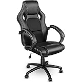 TRESKO® Sedia da ufficio Poltrona ufficio Versione Racing 14 diferente colores, braccioli imbottiti, inclinazione, sollevare 