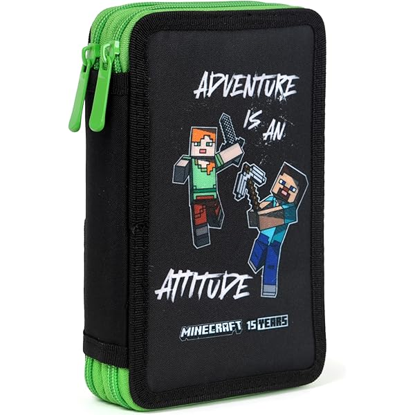 Minecraft Officiële Minecraft Schooletui Ovaal Etui Voor Kinderen