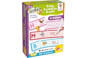 LISCIANI - Jag Läser, Jag skriver och spelar - Lär dig gårdens bokstäver och ord - pedagogiskt spel - För barn i åldern 3 till 6 - Carotina