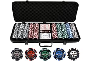 VERSA GAMES JP Commerce 500pc Pro Poker 13.5g Clay Poker Set