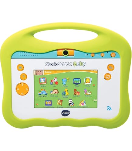 VTech Storio 2 Baby Tablette Éducative Pour Enfants Dès 18 Mois - Jaune Avec Coque Offerte