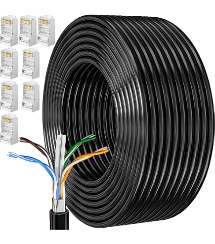 Cavo Ethernet Ultra Spec Cat5E - Sotterrabile, Schermato, Per Esterno