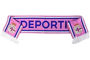 Real Club Deportivo de La Coruña Bufdep Bufanda Doble HD, Azul/Blanco, 140 x 20 cm