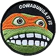 Cowabunga It is Patch, Morale Patches Tactical Funny Embroidered Military Round Moral for Army Backpacks Gear Hat
