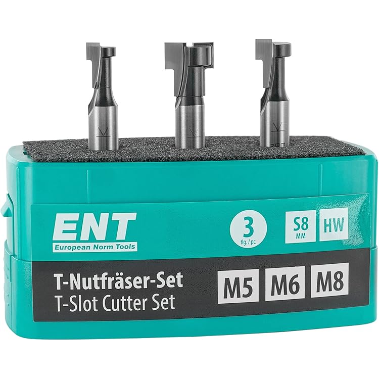 ENT 17736 T-Nutfräser M6 HW, Schaft (S) 8 mm, Durchmesser (D1) 10 