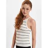 ONLY ONLGEMMA SL SCALLOP STRIPE O-NECK KNT S&uuml;veter Kadın