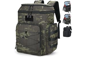 Borsa termica zaino 30L,borsa termica grande Borsa a tracolla da uomo grande,doppiamente isolata e regolabile,borsa frigo grande adatta per picnic,campeggio,spiaggia,barbecue HSHRISH